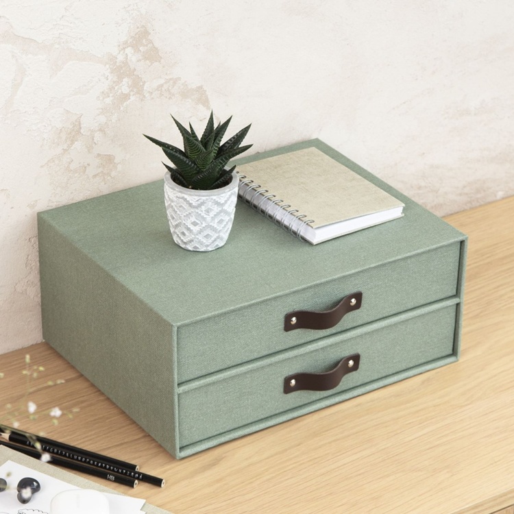 Minikommode med 2 skuffer, Birger canvas, Bigso