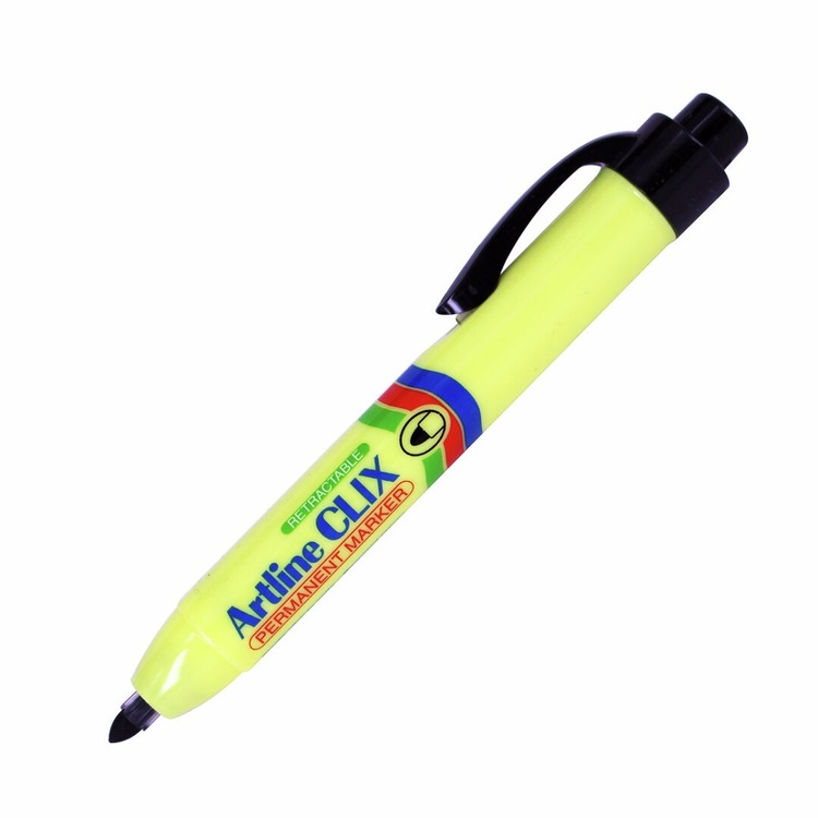 Mærkepen med trykmekanisme, ARTLINE CLIX, 1,5 mm, Sort
