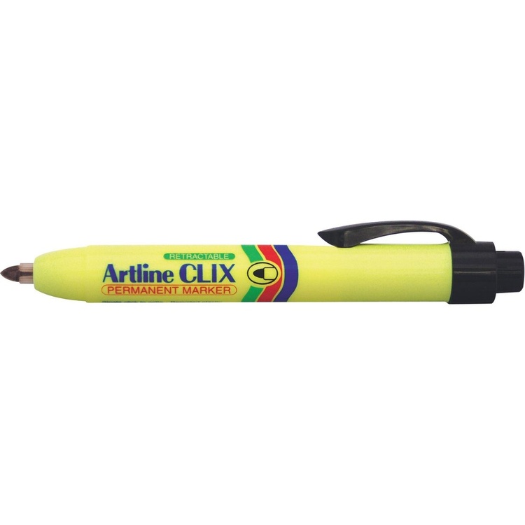 Mærkepen med trykmekanisme, ARTLINE CLIX, 1,5 mm, Sort