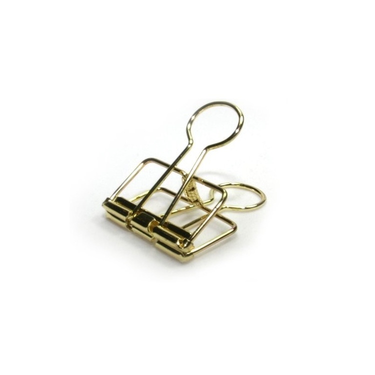 Papirclips, 15 stk., WIRE CLIPS SMALL, 19 mm, guld