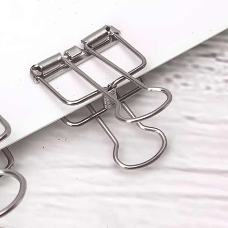 Papirklemmer, 6 stk., WIRE CLIPS SMALL 19 mm, sølv