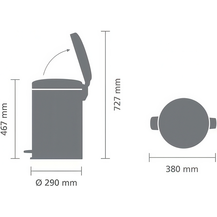 Pedalspand 20L, Brabantia