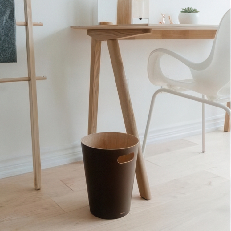 Papirkurv i træ 7,5L, Umbra