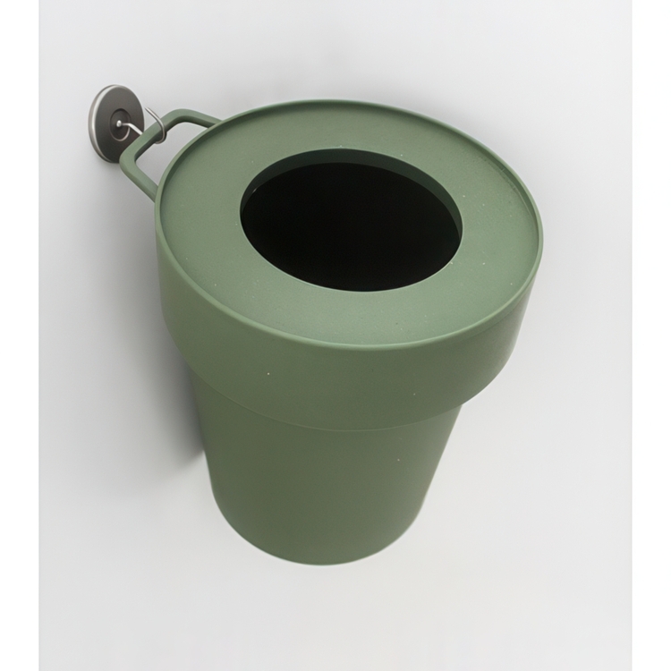 Papirkurv med krog 5L, Hachiman, Blågrå