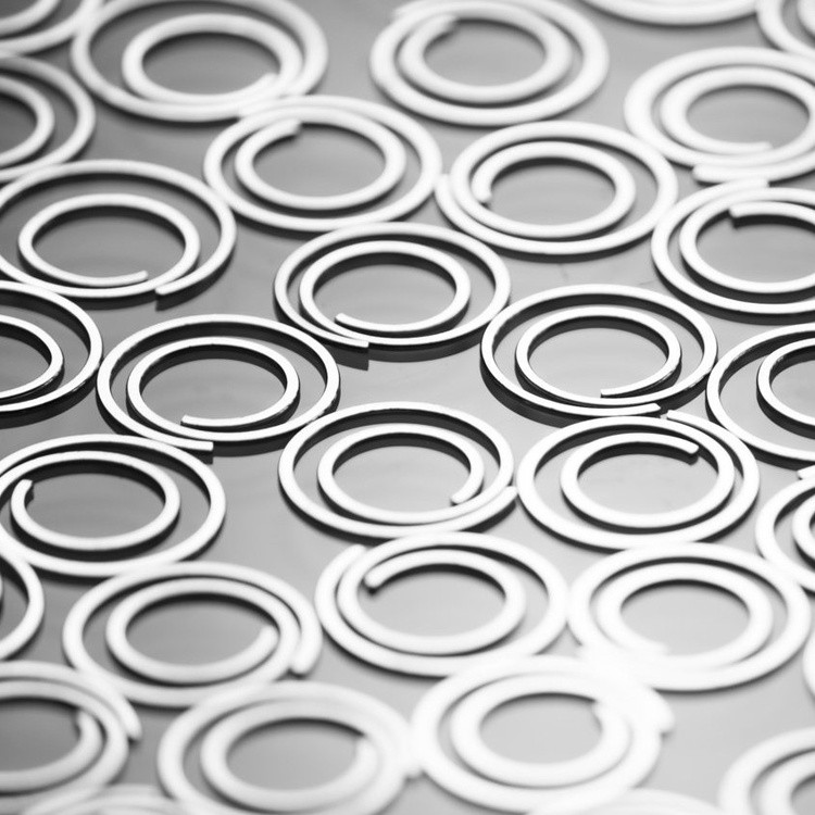 Runde store papirclips, 25 stk., DESKSTORE MOON CLIPS LARGE, Ø 3 cm, sølv