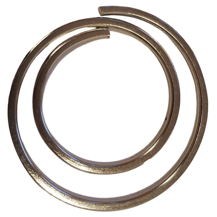 Runde store papirclips, 25 stk., DESKSTORE MOON CLIPS LARGE, Ø 3 cm, sølv