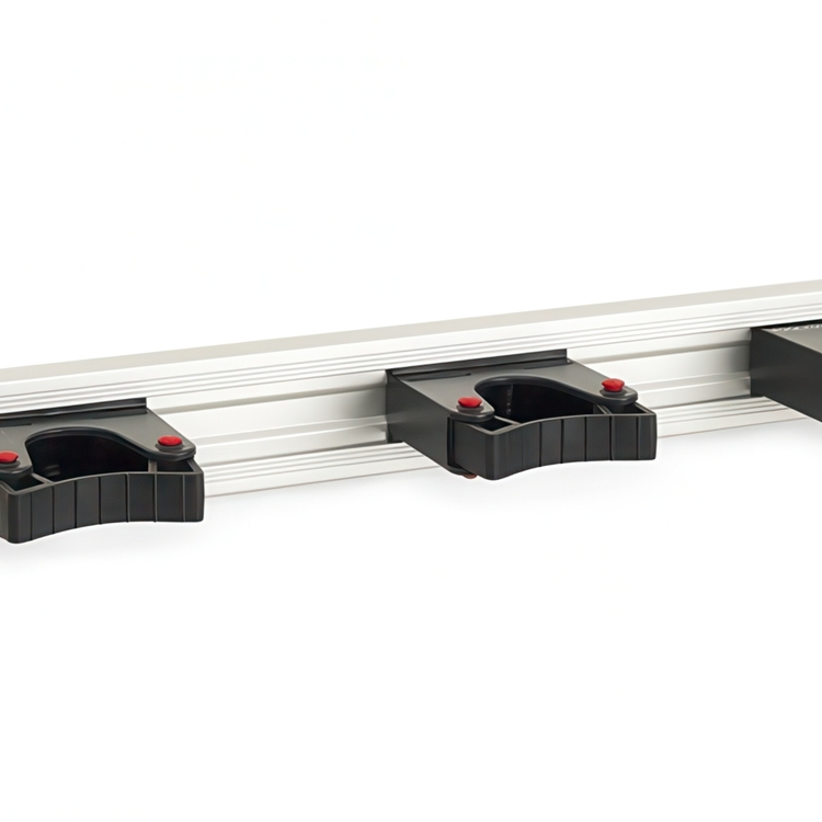 Skinne med 3 redskabsholdere 50 cm, Toolflex