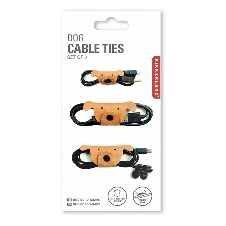 Kabelholder 3-pak, Hunde, Kikkerland
