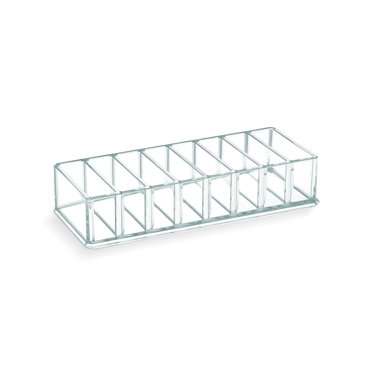 Makeupholder med 8 smalle rum