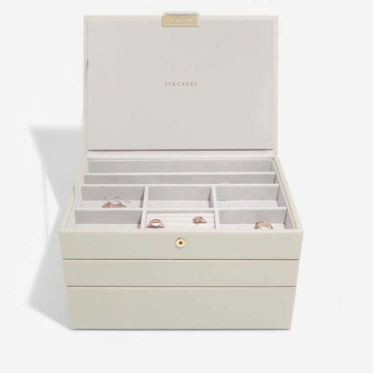 Smykkeskrin i 3 etager, Classic, Stackers