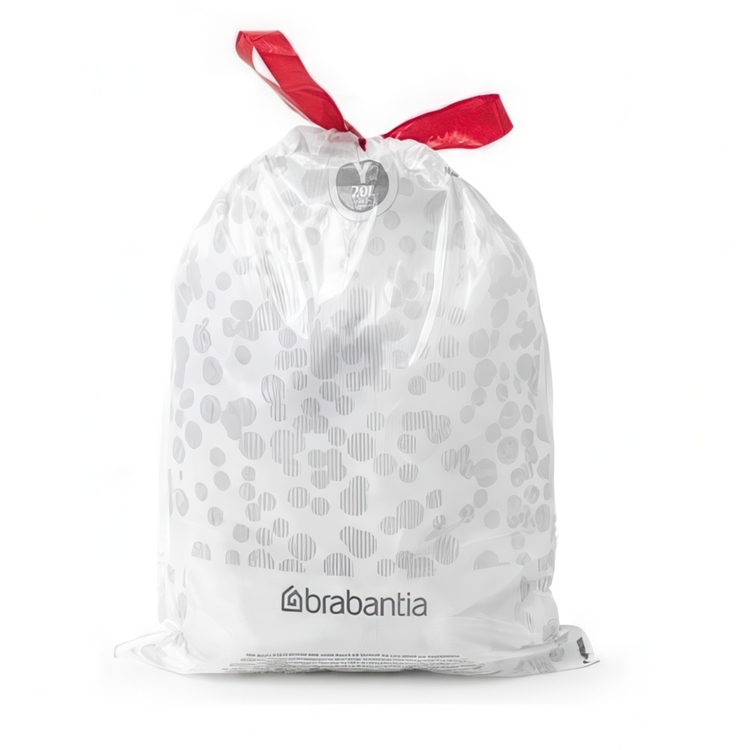 Skraldeposer med snøretræk 10-pak 20L, Brabantia