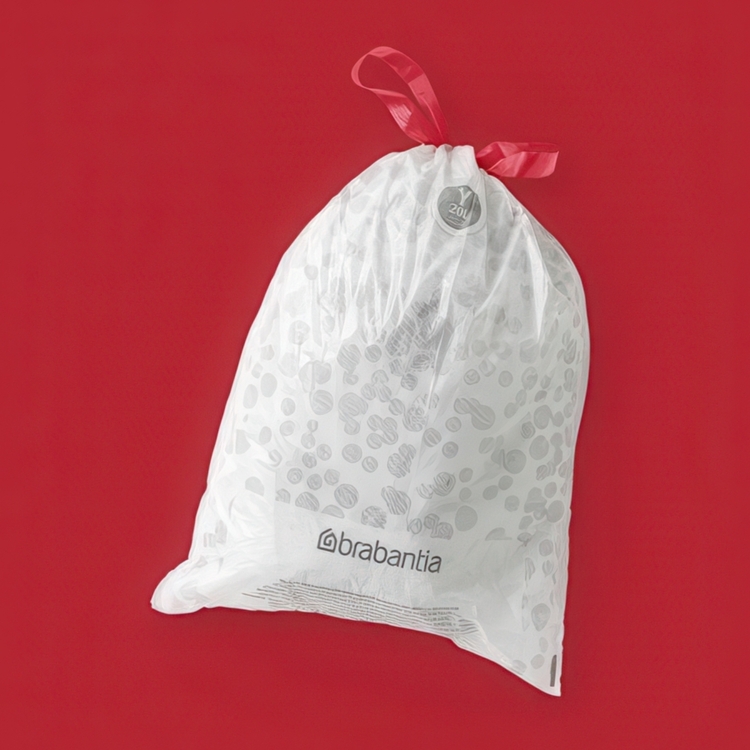 Skraldeposer med snøretræk 10-pak 20L, Brabantia
