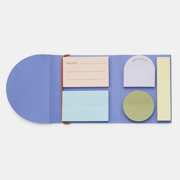 Sæt med 5 blokke sticky notes, Kikkerland