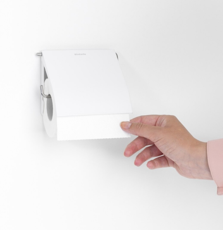 Selvklæbende toiletpapirholder, Brabantia, Hvid view 2