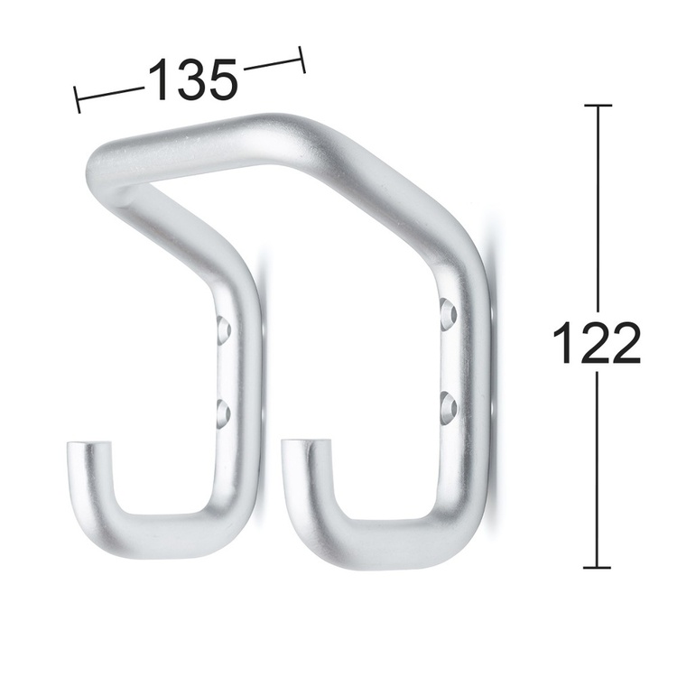 Dobbeltknage i aluminium, Habo