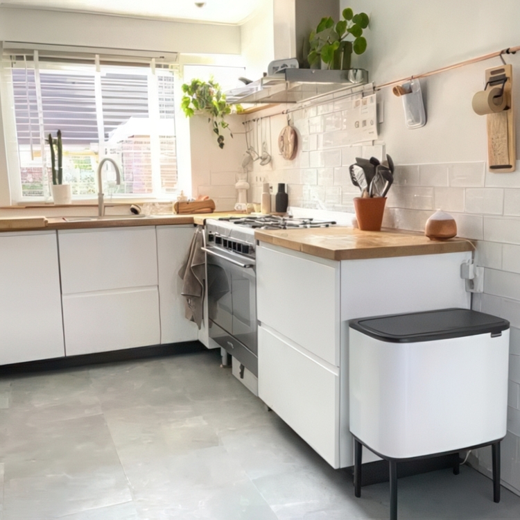 Genbrugsstation på ben med 2 rum, Brabantia