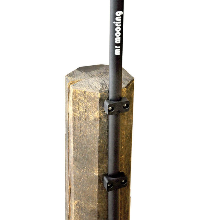 Ekstra beslag til fortøjning, træstolpe