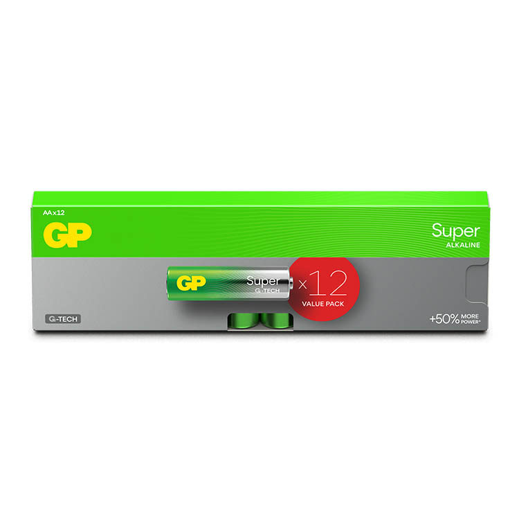 Batteri AA, 12 stk
