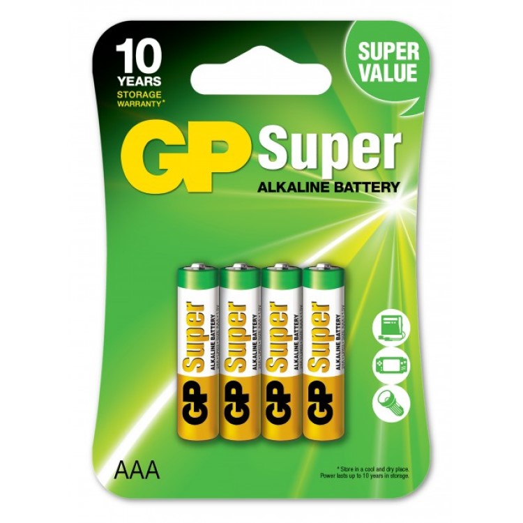 Batteri AAA, 4-pak