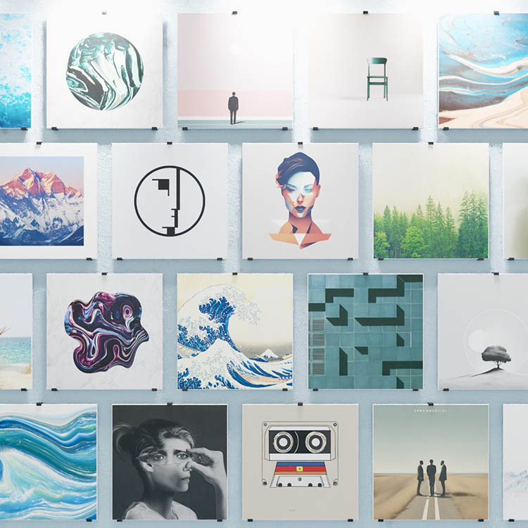 Selvklæbende LP kroge