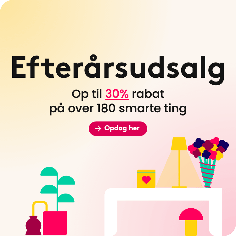  Efterårsudsalg, gør et kup til nedsatte priser!