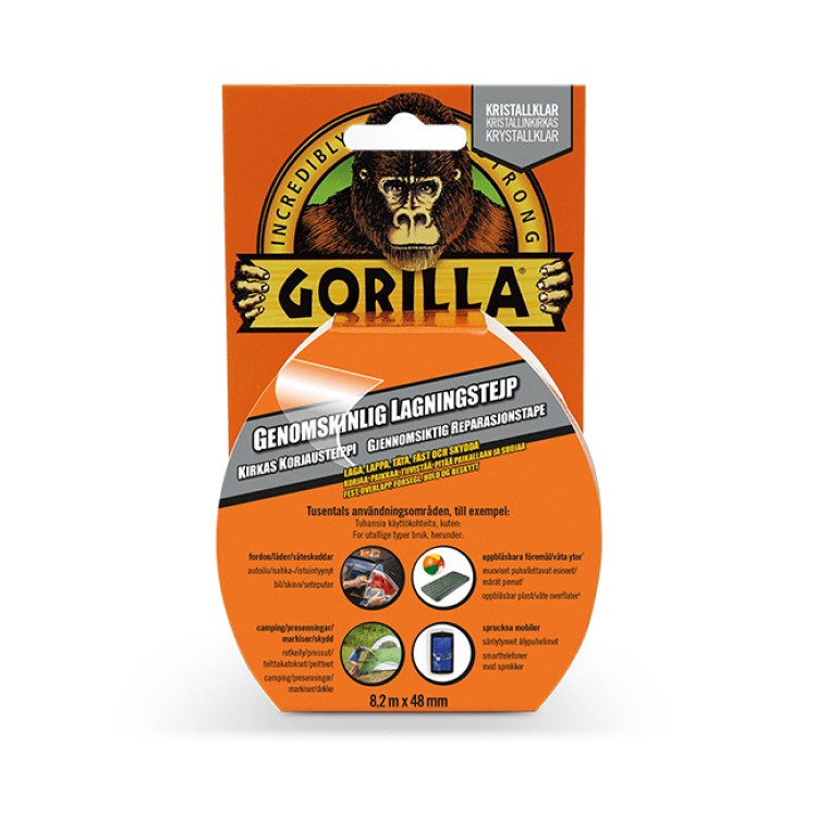 Transparent Gorilla Tape i gruppen Fritid / Fixe & Reparere / Tape og lim hos SmartaSaker.se (11650-Tr)