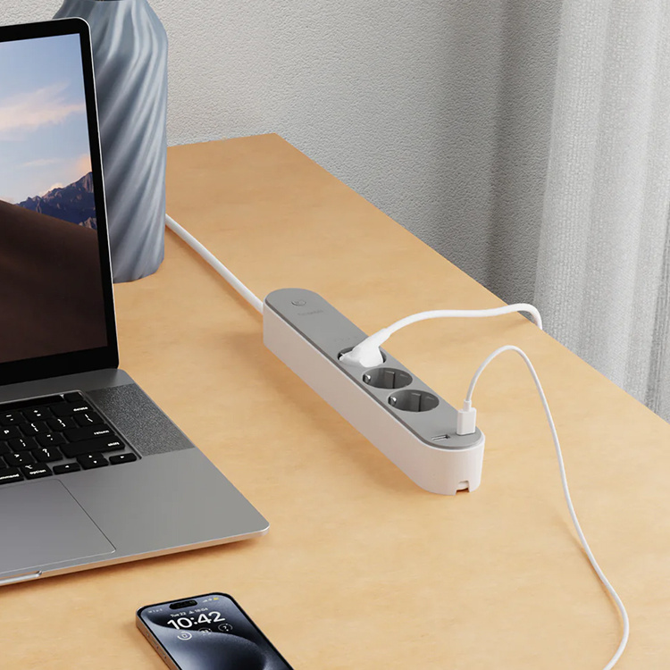 Smart strømskinne med USB i gruppen Hjem / Elektronik / Smart hjem hos SmartaSaker.se (12871)