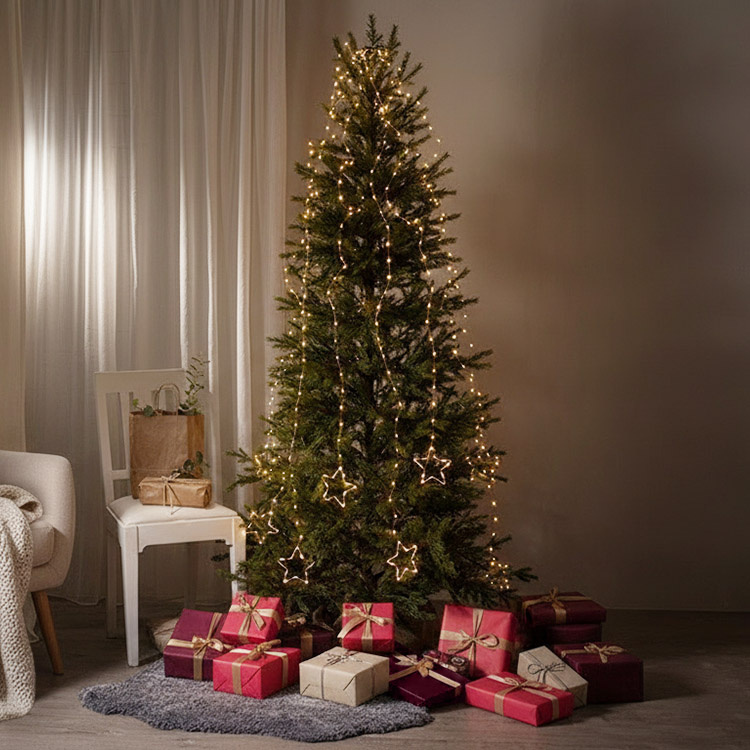 Juletræssløjfe med stjerner i gruppen Højtider / Advent og jul / Julebelysning hos SmartaSaker.se (14659)