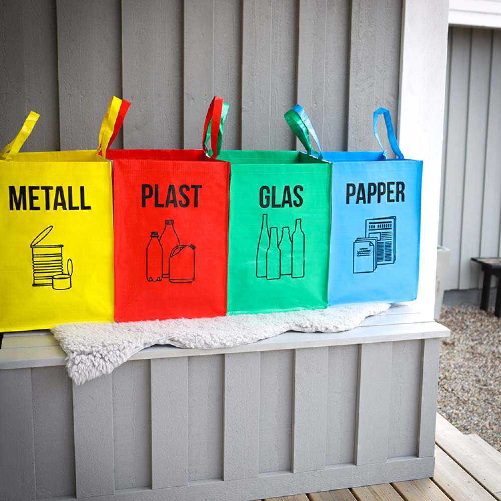 Affaldssortering glas, papir, metal & plast i gruppen Hjem / Miljøvenlig / Kildesortering hos SmartaSaker.se (11139)