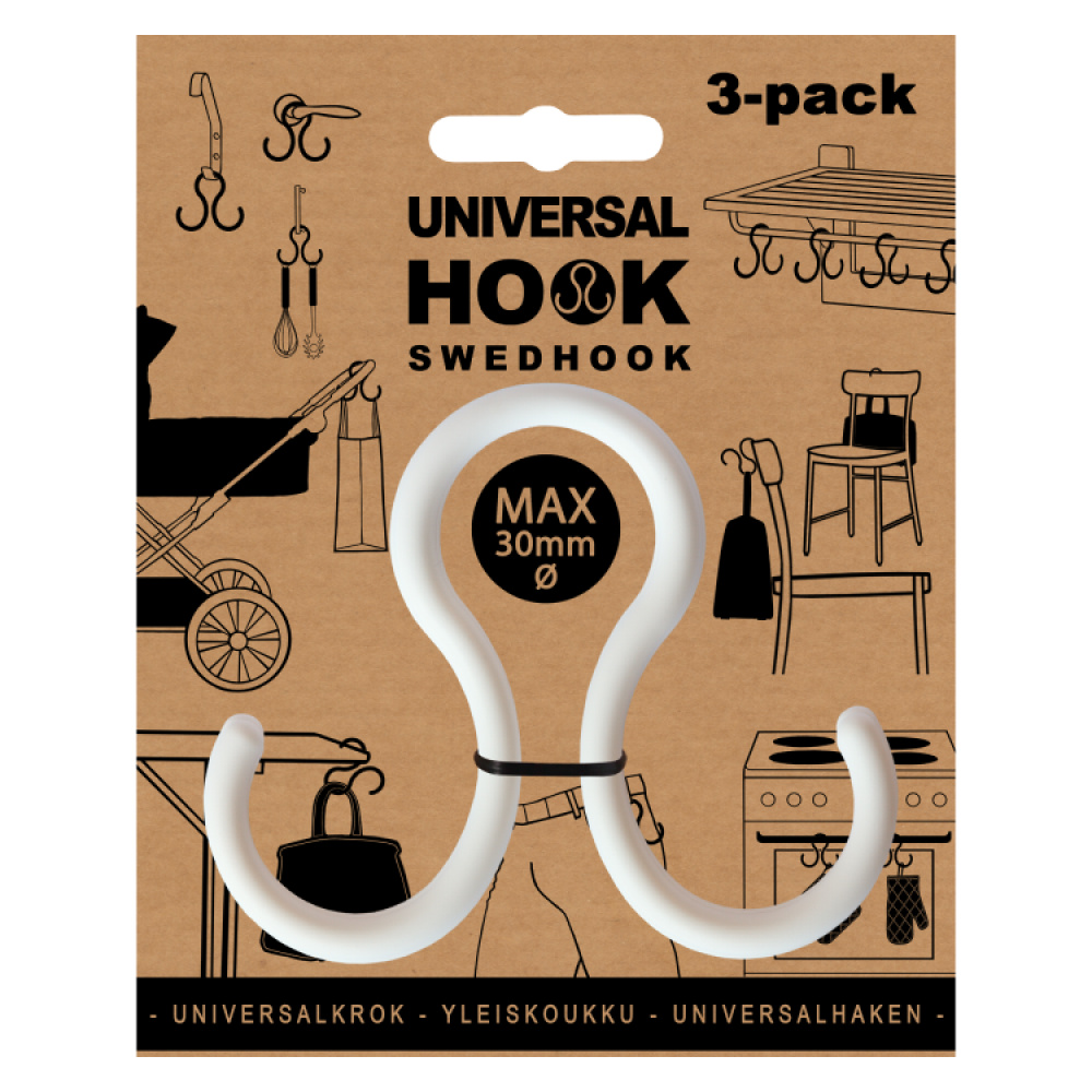 Universalkrog Swedhook 3-pak i gruppen Hjem / Sorter & Gem hos SmartaSaker.se (12250)