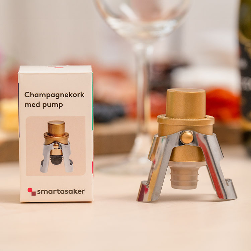 Champagneprop med pumpe i gruppen Hjem / Køkkenredskaber / Drikkevarer hos SmartaSaker.se (12306)