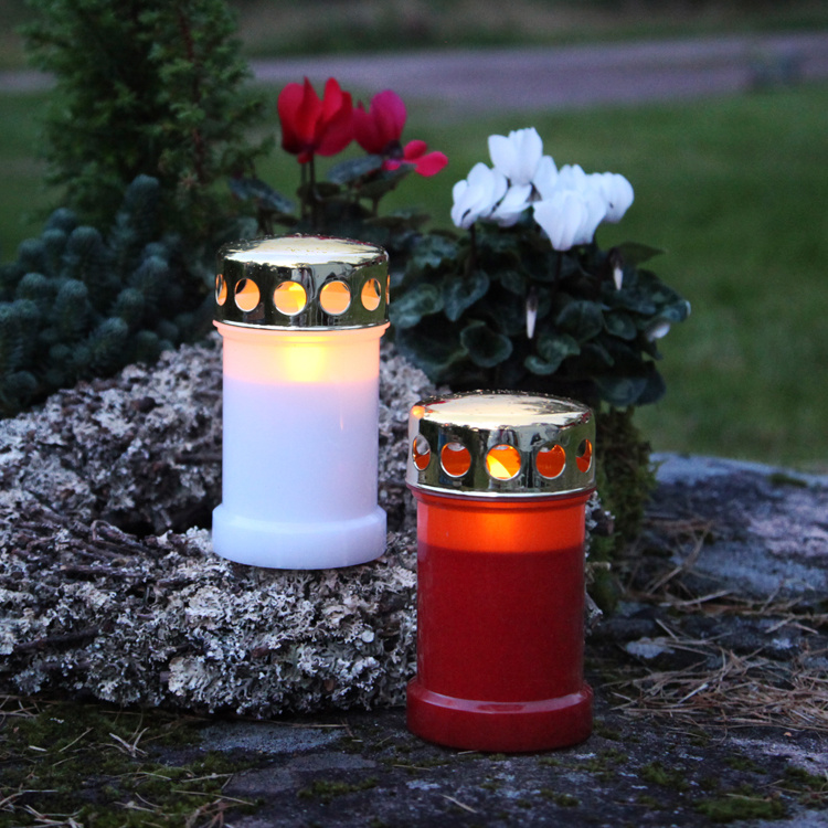 Gravlys med ekstra lang brændetid i gruppen Belysning / Udendørsbelysning / Bloklys og lanterner hos SmartaSaker.se (12347)