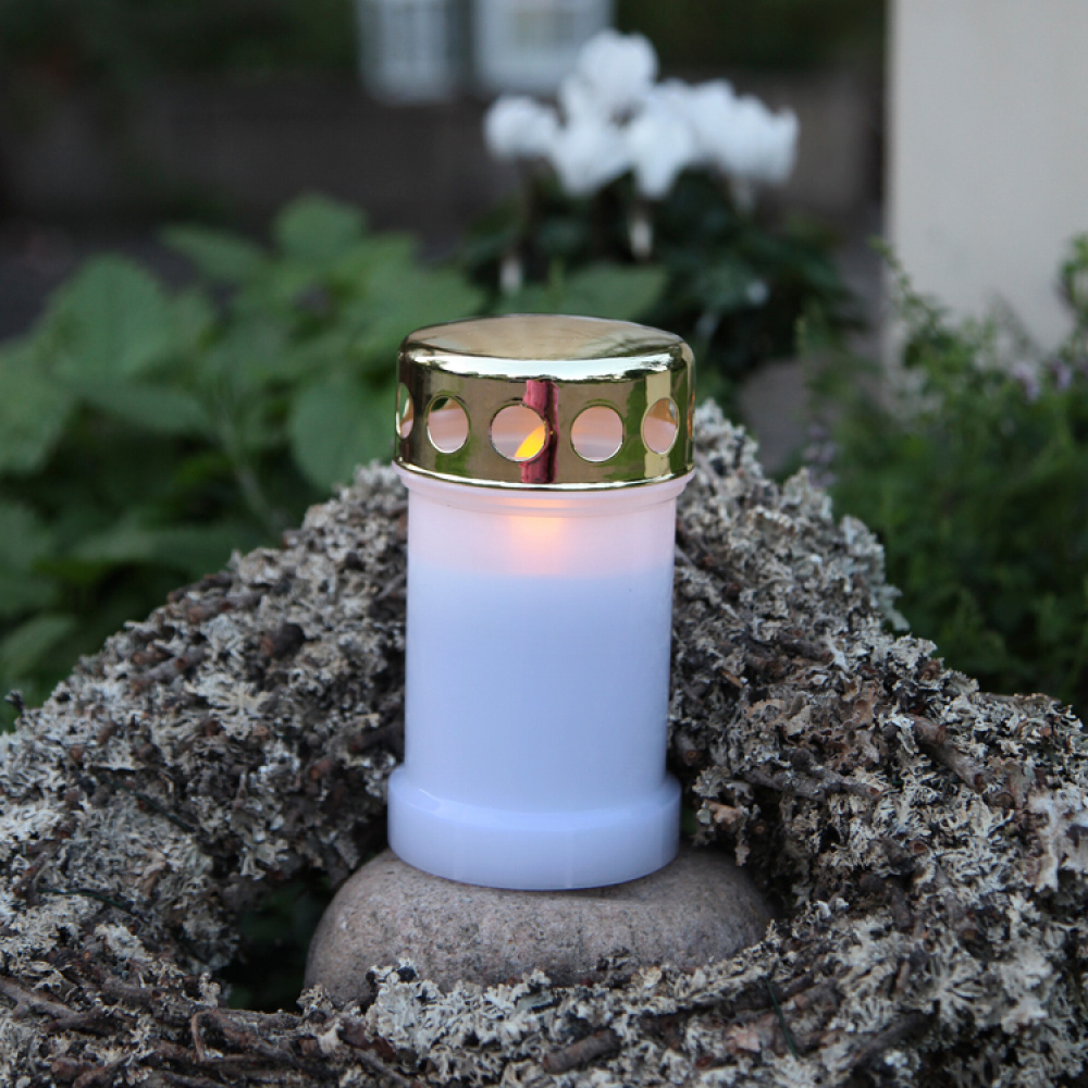 Gravlys med ekstra lang brændetid i gruppen Belysning / Udendørsbelysning / Bloklys og lanterner hos SmartaSaker.se (12347)