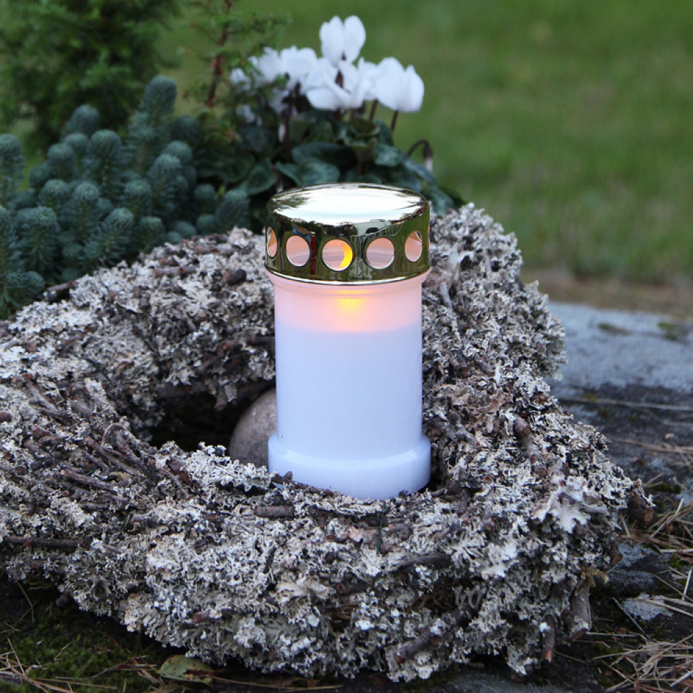 Gravlys med ekstra lang brændetid i gruppen Belysning / Udendørsbelysning / Bloklys og lanterner hos SmartaSaker.se (12347)