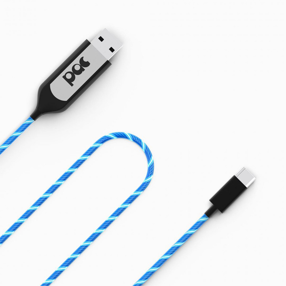 USB-kabel med synlig strøm i gruppen Hjem / Elektronik / Kabler og adaptere hos SmartaSaker.se (12371)