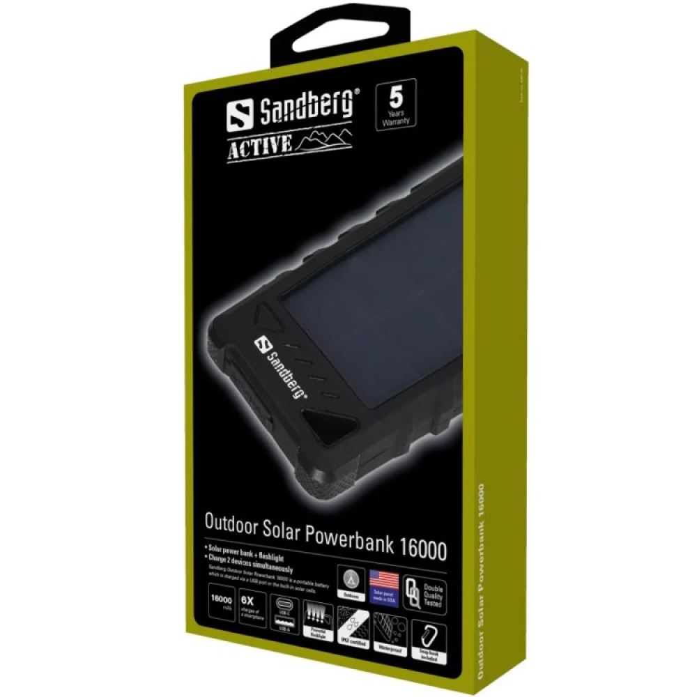 Solcelleladet Powerbank i gruppen Hjem / Elektronik hos SmartaSaker.se (12703)