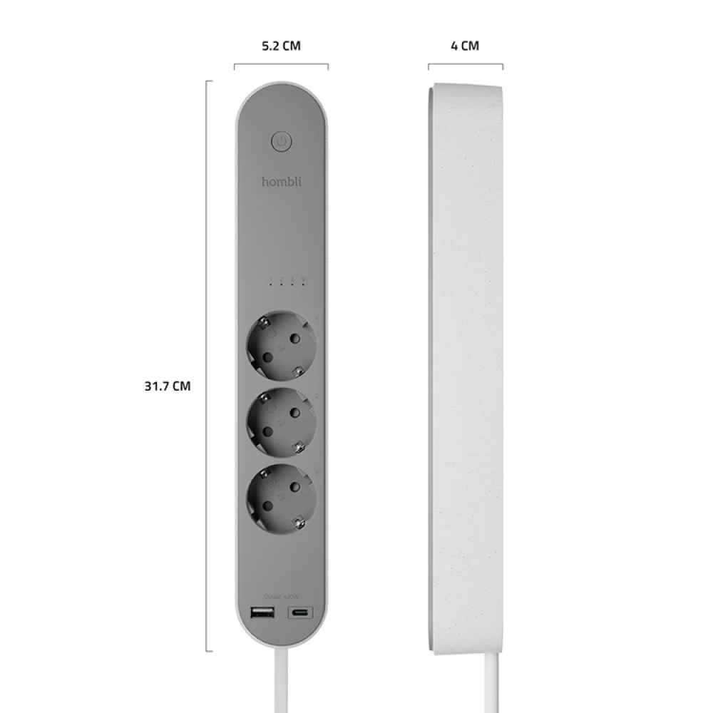 Smart strømskinne med USB i gruppen Hjem / Elektronik / Smart hjem hos SmartaSaker.se (12871)