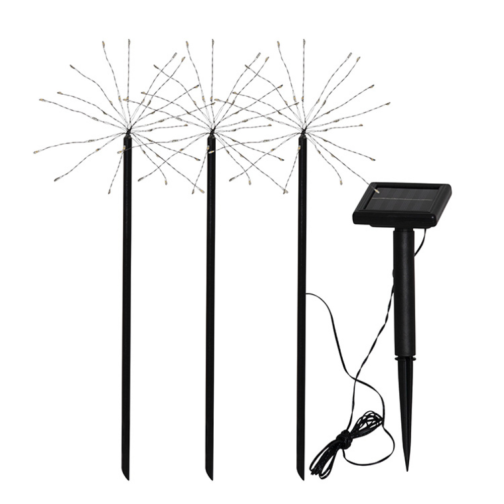 Solcellelamper fyrværkeri, tripple i gruppen Belysning / Udendørsbelysning / Solcellelamper hos SmartaSaker.se (12883)