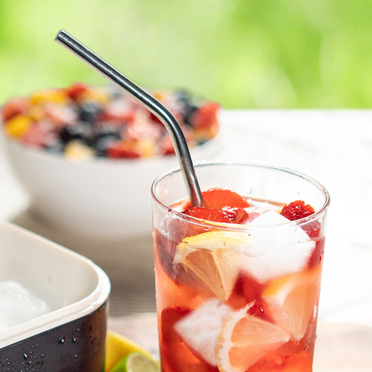 Genanvendelige sugerør i metal i gruppen Hjem / Køkkenredskaber / Drikkevarer hos SmartaSaker.se (12909)