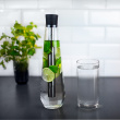 Glaskaraffel med køleelement