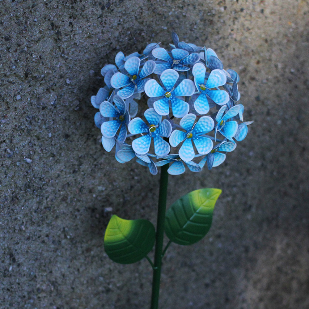 Solcelleblomst på spyd, Hortensia i gruppen Belysning / Udendørsbelysning / Solcellelamper hos SmartaSaker.se (13183)