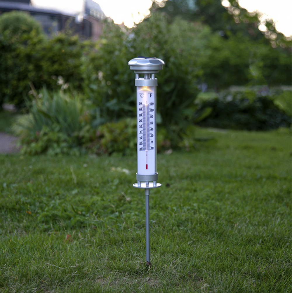 Solcelleladet udendørstermometer i gruppen Belysning / Udendørsbelysning / Solcellelamper hos SmartaSaker.se (13188)