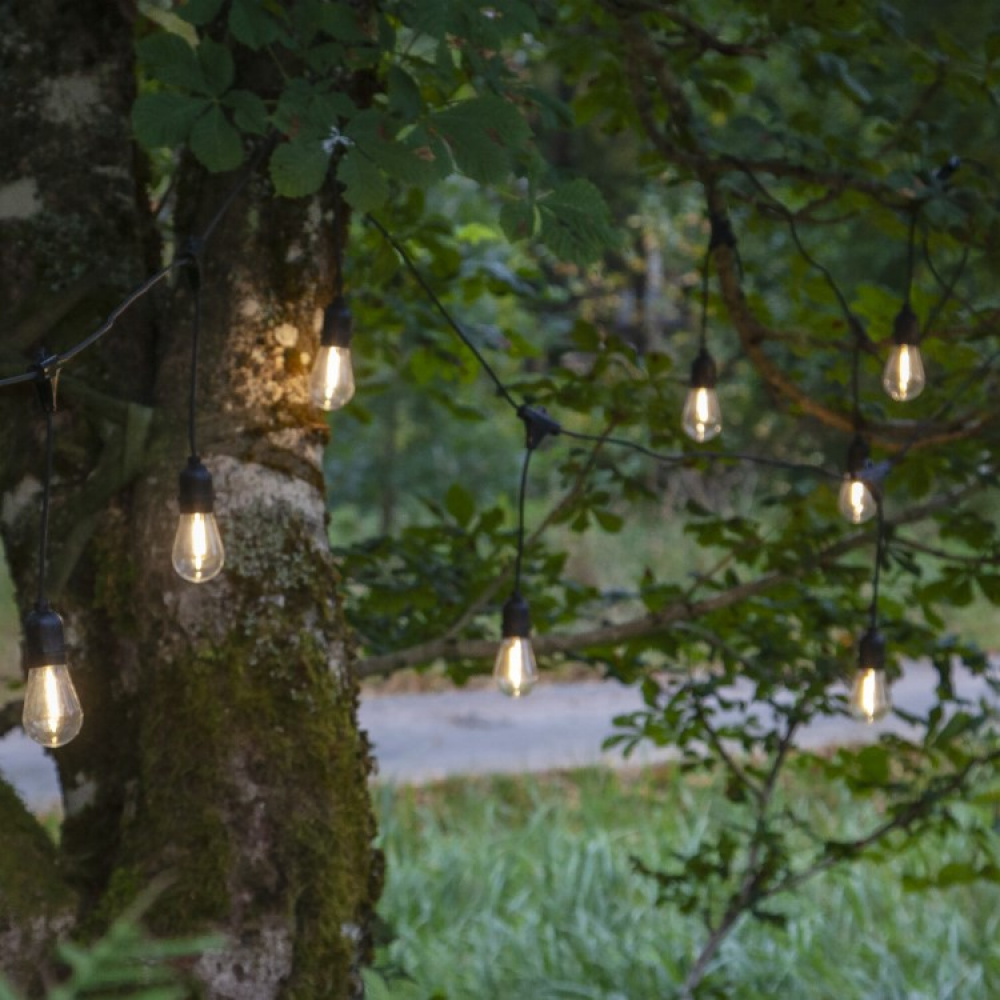 Lyskæde med hængende glødepærer i gruppen Belysning / Udendørsbelysning / Lyskæder udendørs hos SmartaSaker.se (13532)