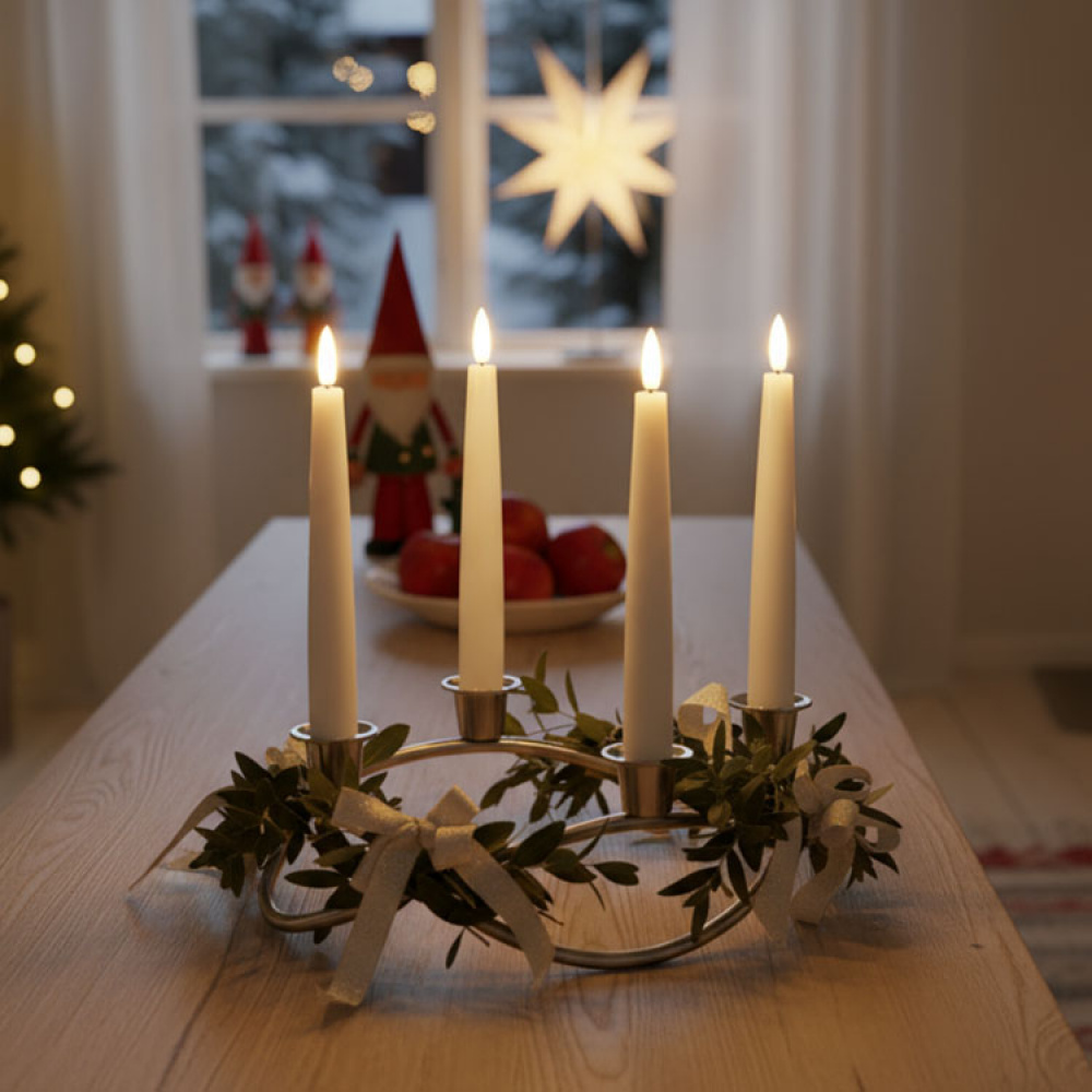 Stearinlys med fjernbetjening 4 stk. i gruppen Belysning / Indendørsbelysning / Lys hos SmartaSaker.se (13640)