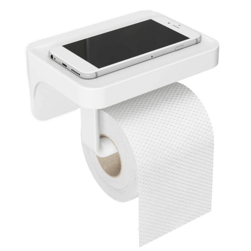 Toiletpapirholder med hylde i gruppen Hjem / Badeværelse / Toilet og håndvask hos SmartaSaker.se (13802)