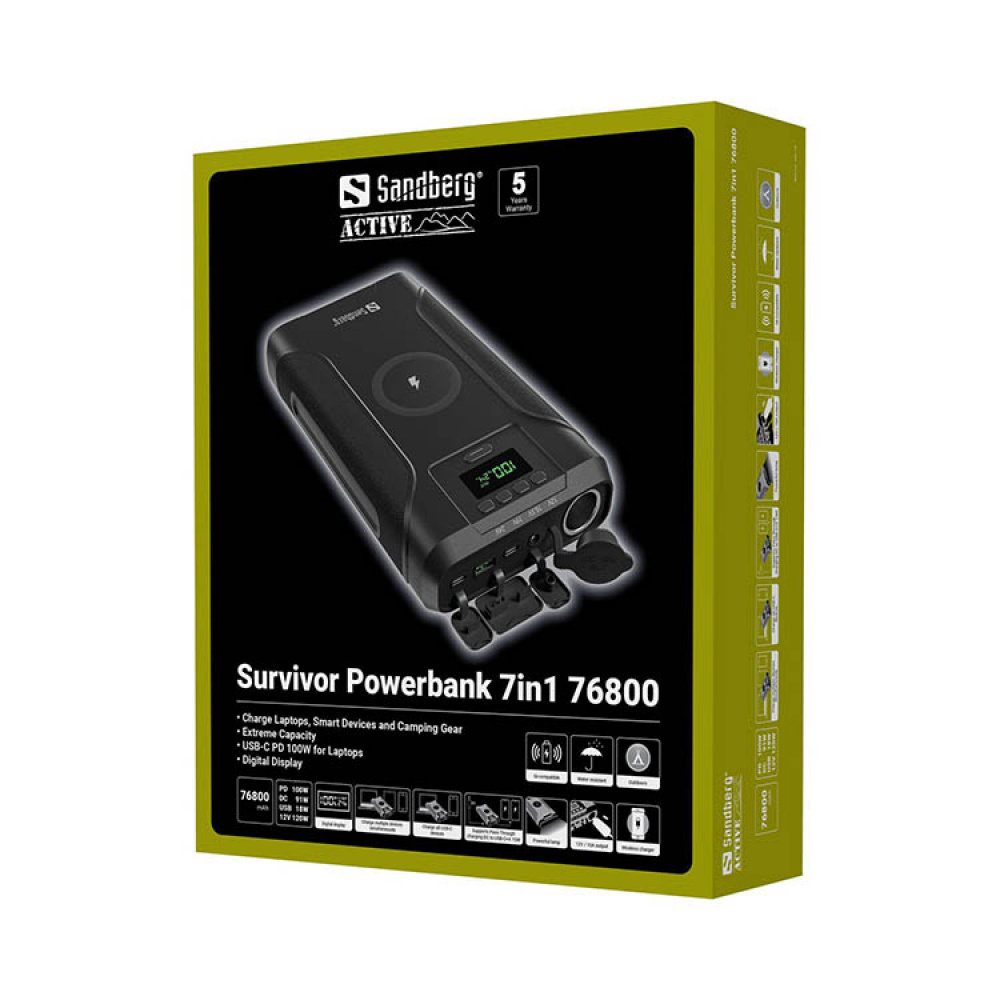 Powerbank 72000 mAh i gruppen Hjem / Elektronik / Opladere og powerbanks hos SmartaSaker.se (13837)