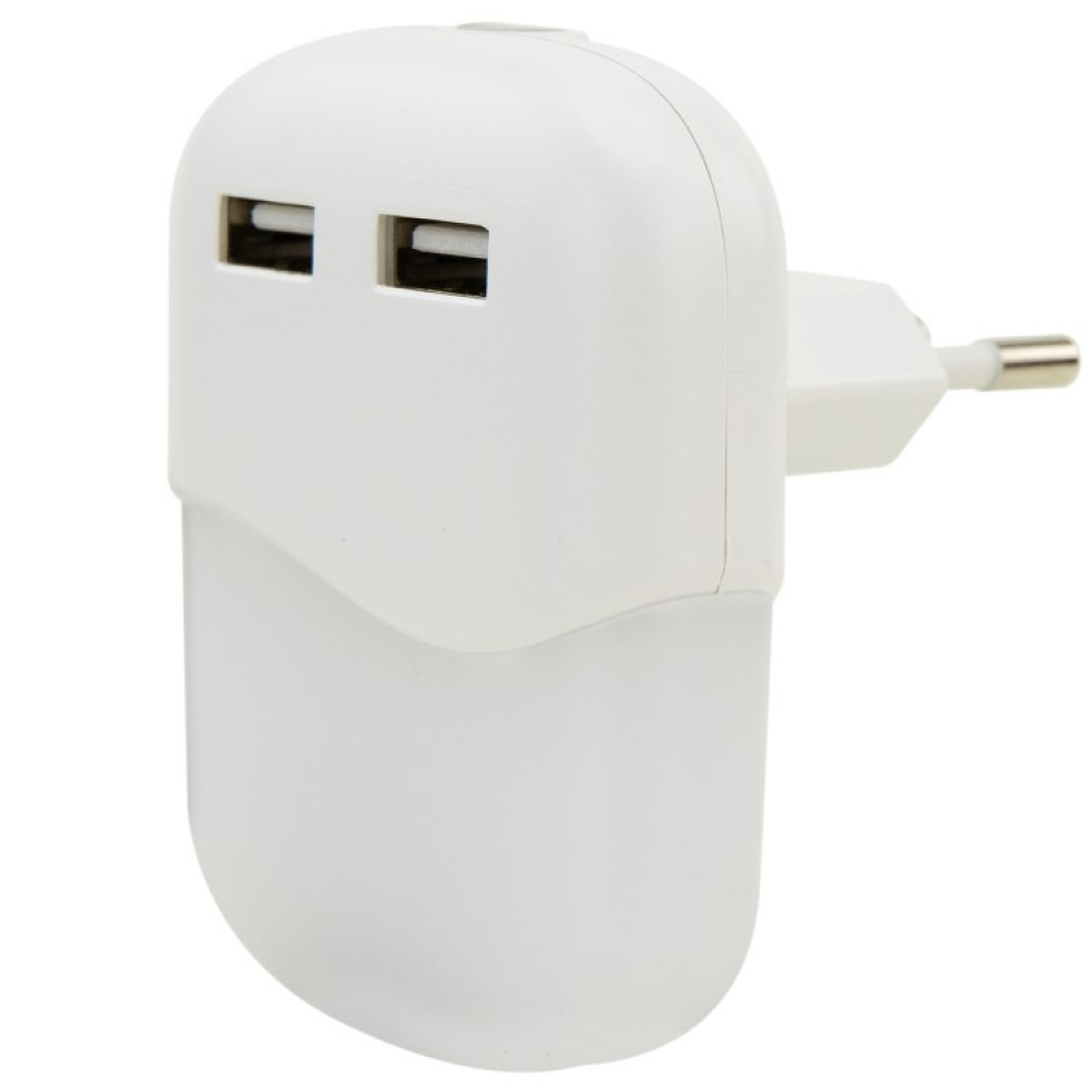 Natlampe med USB-porte i gruppen Belysning / Indendørsbelysning / Natlamper hos SmartaSaker.se (13847)