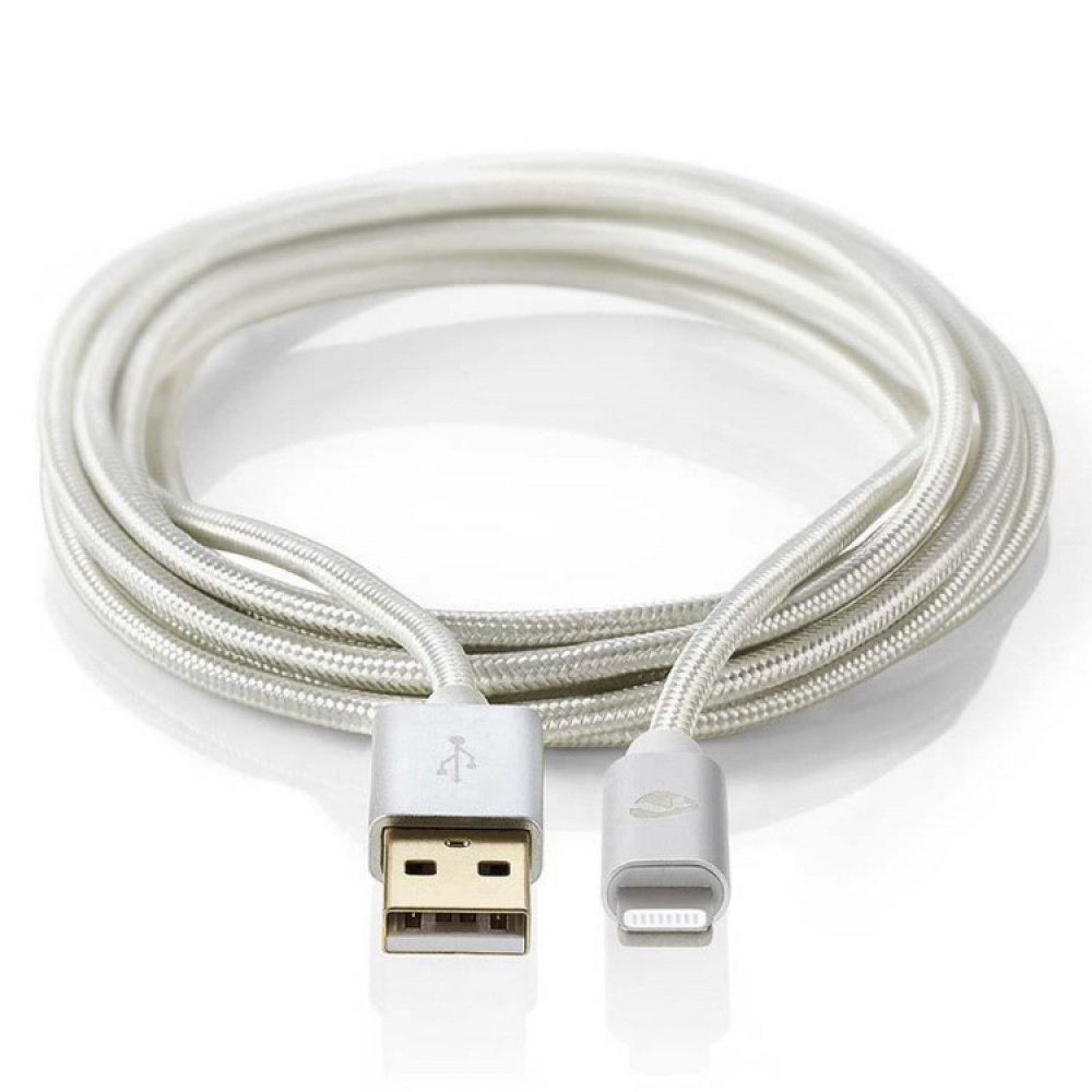 Langt USB-kabel i stof i gruppen Hjem / Elektronik / Kabler og adaptere hos SmartaSaker.se (13894)