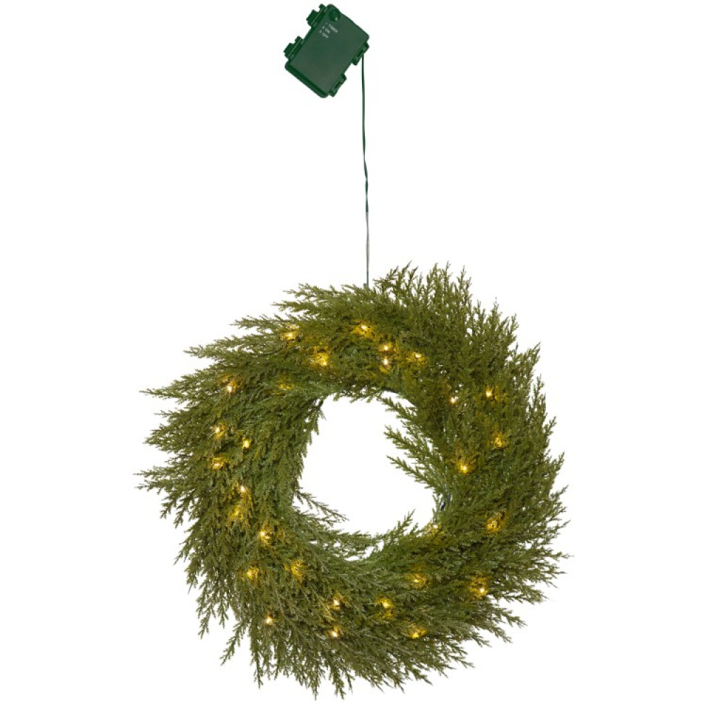 Batteridrevet julekrans med belysning i gruppen Højtider / Advent og jul / Julebelysning hos SmartaSaker.se (13897)