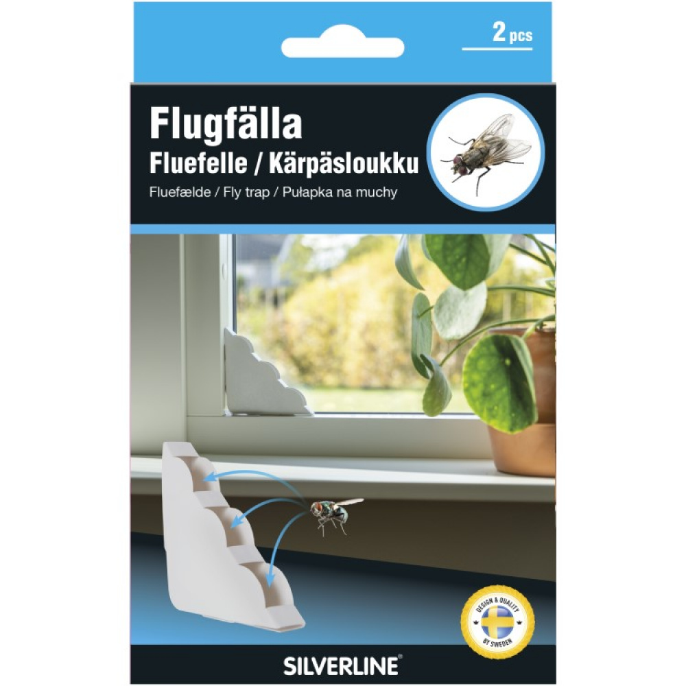 Diskret fluefanger til vinduer 2-pak i gruppen Sikkerhed / Skadedyr / Insektbeskyttelse hos SmartaSaker.se (13928)